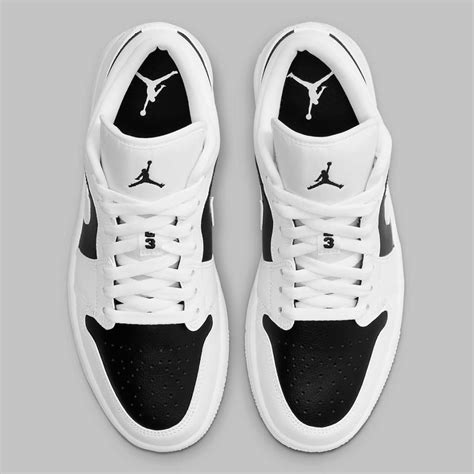 nike jordan zwart wit low|jordan 1 low white black.